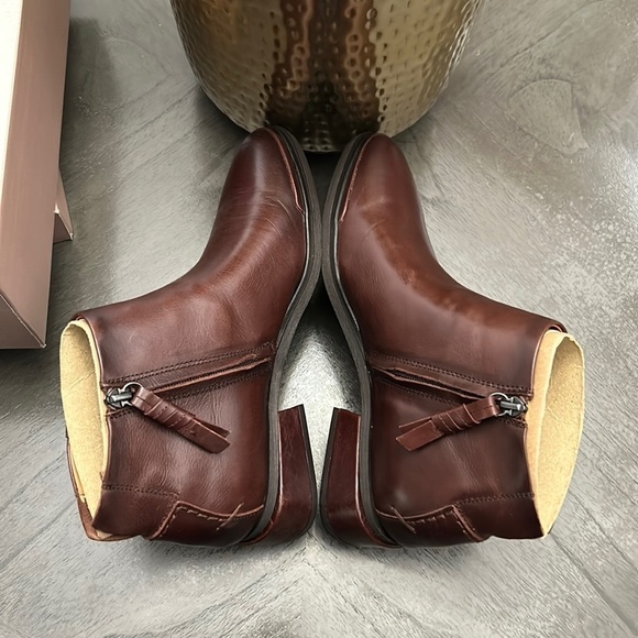 FRANCO SARTO NEMI WOMENS LEATHER BOOTIES ANKLE BOOTS - Picture 7 of 11